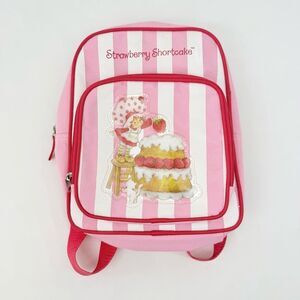 Strawberry Shortcake 2003 Pink White Stripe Character Sparkle Cake Mini Backpack
